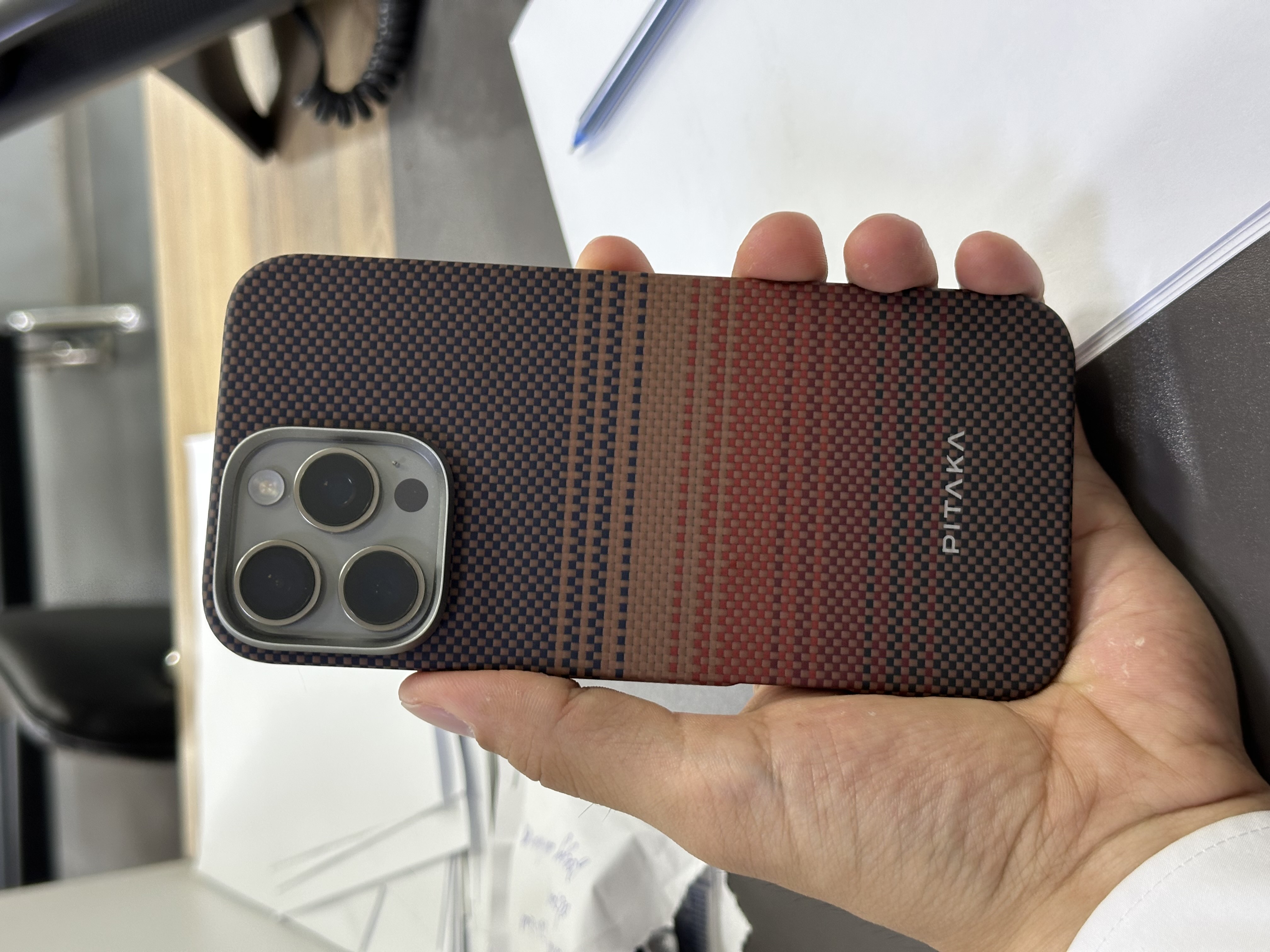 Чехол Pitaka для Iphone 16 Pro, Pro Max, с Magsafe, ультратонкий, сверхпрочный, легкий