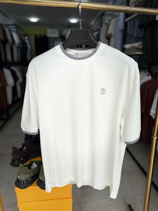 Erkaklar futbolkasi, Misr paxtasidan, premium sifat, oddiy klassik model, o‘lchamlar M–3XL