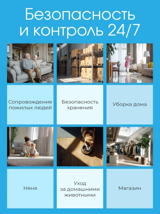 Мини Wi-Fi камера видеонаблюдения для дома и личной безопасности