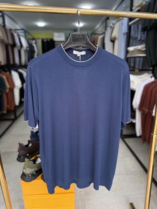 Erkaklar futbolkasi premium Misr paxtasi, havo o‘tkazuvchi, oddiy klassik, M–3XL