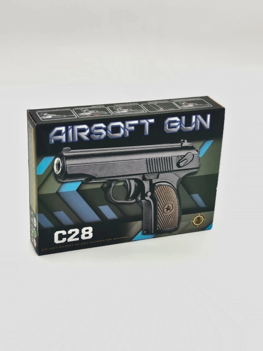 Игрушечный металлический пистолет AIRSOFT GUN C28