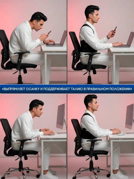 Корректор осанки для спины и плеч, универсальный фиксатор осанки, поддержка спины