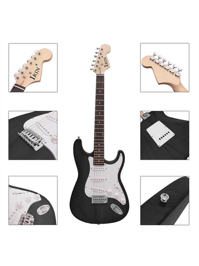 IRIN ST-700 elektr gitara 39 dyum klassik, 3W kuchaytirgichli yangi boshlovchilar to‘plami 4