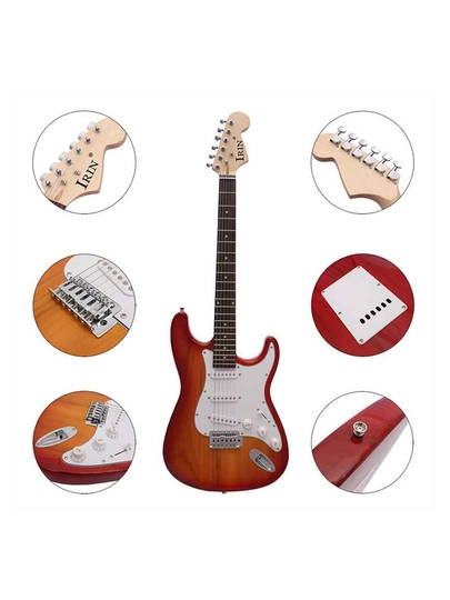 IRIN ST-700 elektr gitara 39 dyum klassik, 3W kuchaytirgichli yangi boshlovchilar to‘plami 5