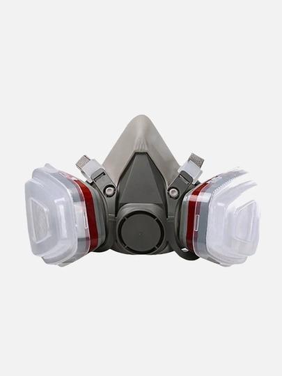 Respirator maska va ko‘zoynak 6200, 2 filtrli, chang bo‘yoq gaz ish uchun himoya to‘plam 3