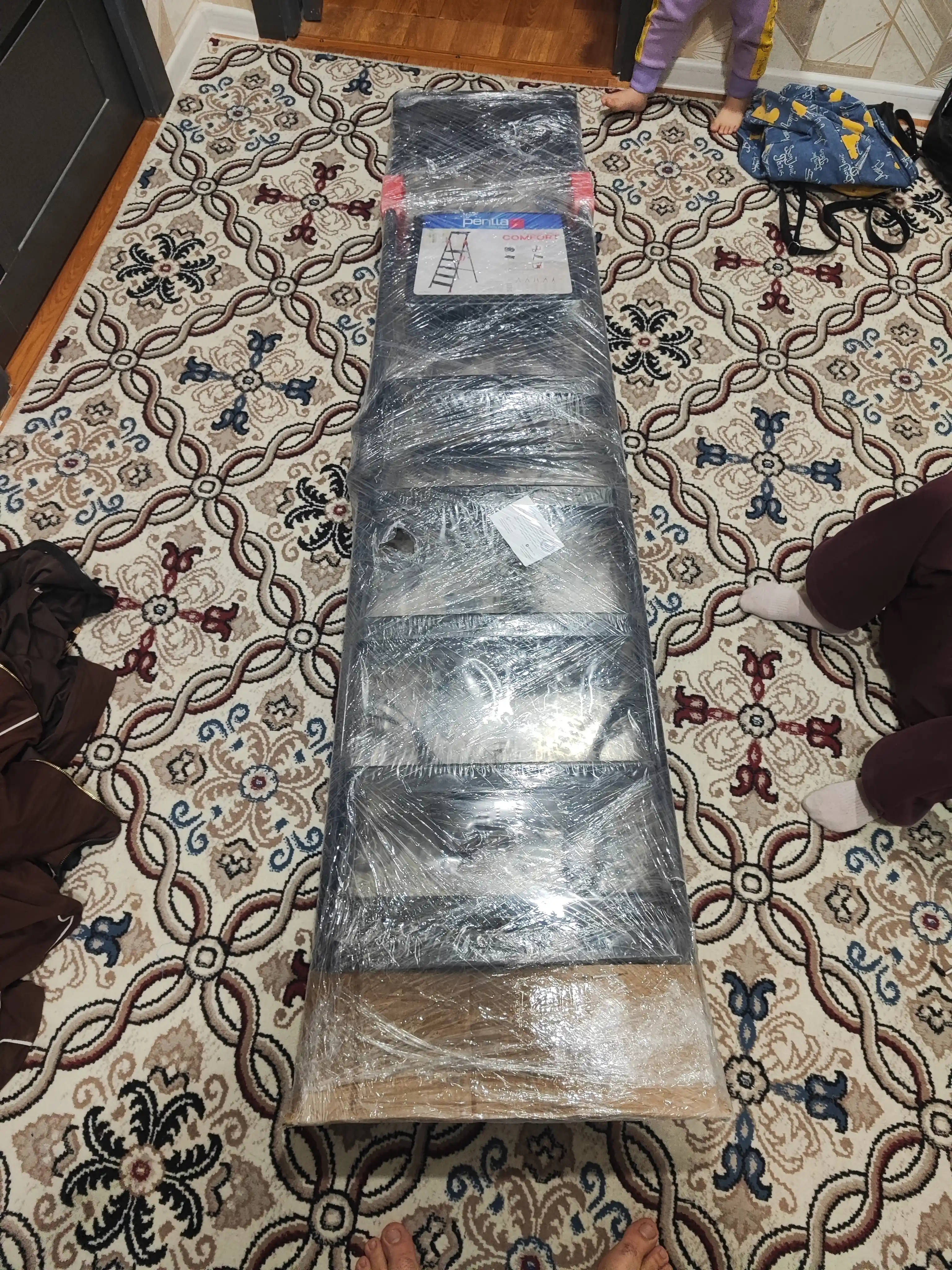 Perilla Comfort yigʻma narvon, qurilish narvoni, 250 kg gacha, lotok va tutqich bilan