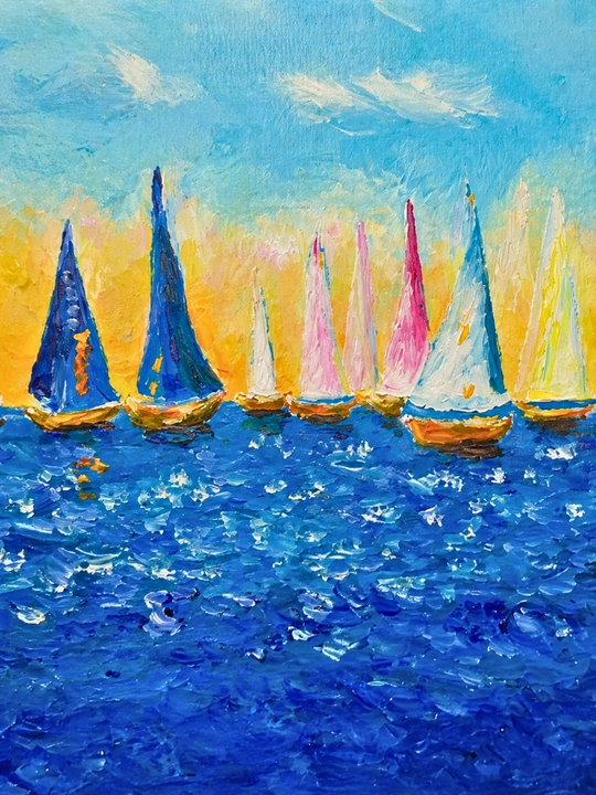 Картины ручной работы, интерьерная живопись, авторская коллекция Seascape Collection