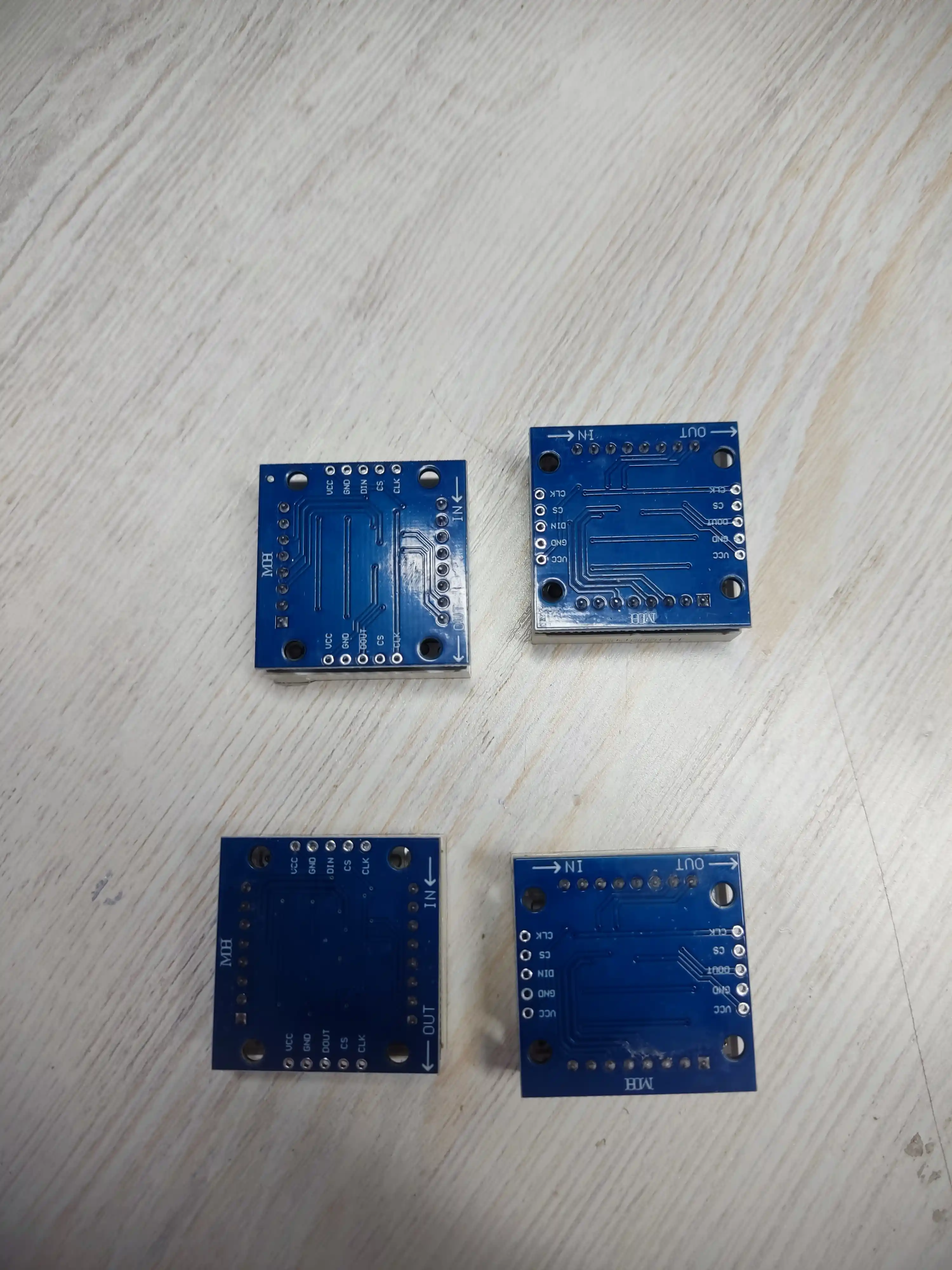 Arduino uchun 8x8 LED Matritsa MAX7219 moduli (Qizil, Yashil, Ko'k ranglar)