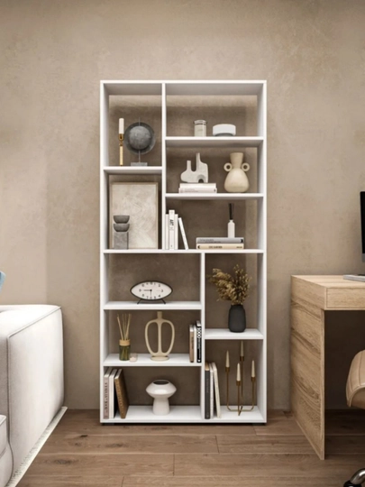 Стеллаж напольный для книг и игрушек 174x85x20 — TRENDYT-STELAJPRO1-БЕЛЫЙ