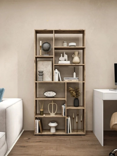 Стеллаж напольный для книг и игрушек 174x85x20 — TRENDYT-STELAJPRO1-ХАКИ