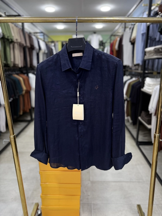 Erkaklar uchun zig‘ir ko‘ylak klassik, nafas oluvchi, yozgi, M–3XL