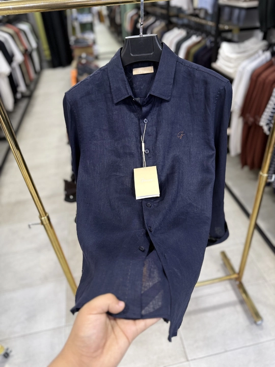 Erkaklar uchun zig‘ir ko‘ylak klassik, nafas oluvchi, yozgi, M–3XL