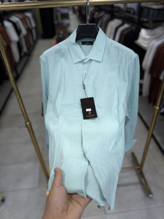 Erkaklar uchun zig‘ir ko‘ylak klassik, nafas oluvchi, yozgi, M–3XL