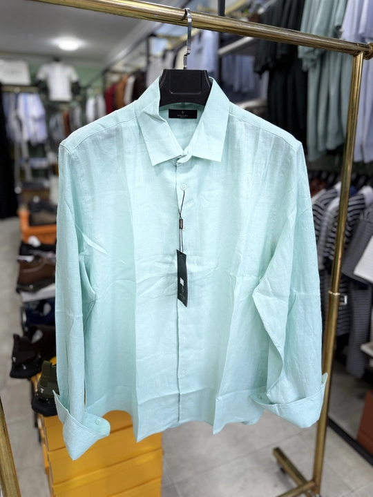 Erkaklar uchun zig‘ir ko‘ylak klassik, nafas oluvchi, yozgi, M–3XL