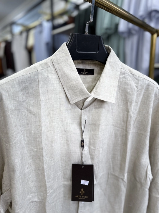 Erkaklar uchun zig‘ir ko‘ylak klassik, nafas oluvchi, yozgi, M–3XL