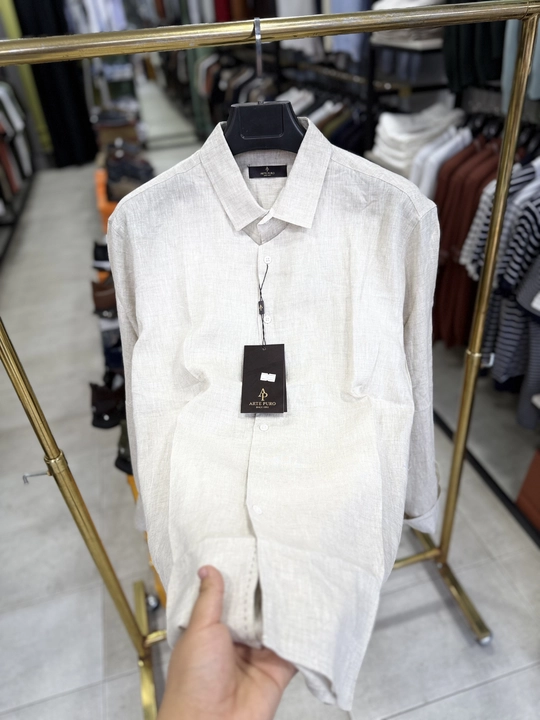 Erkaklar uchun zig‘ir ko‘ylak klassik, nafas oluvchi, yozgi, M–3XL