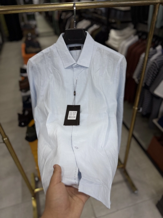 Erkaklar uchun zig‘ir ko‘ylak klassik, nafas oluvchi, yozgi, M–3XL