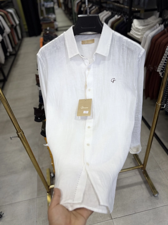 Erkaklar uchun zig‘ir ko‘ylak klassik, nafas oluvchi, yozgi, M–3XL