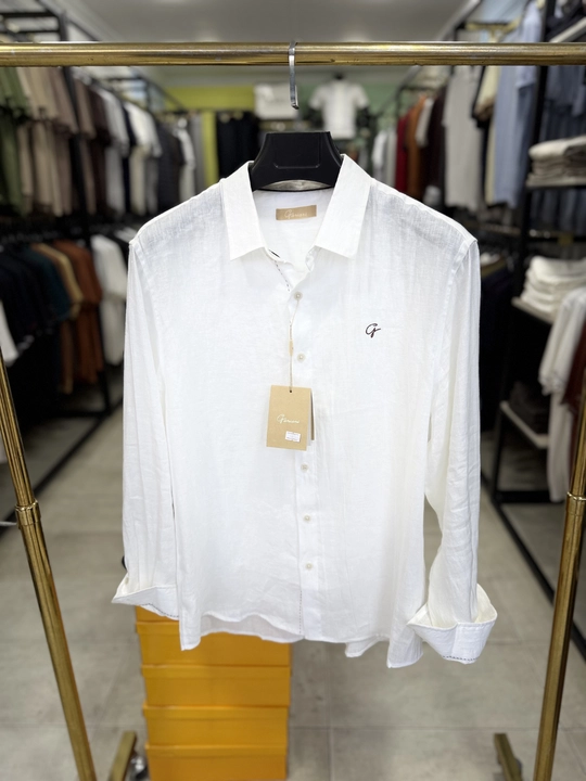 Erkaklar uchun zig‘ir ko‘ylak klassik, nafas oluvchi, yozgi, M–3XL