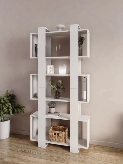 Стеллаж напольный для книг и игрушек 163x80x21 — TRENDYT-STELAJPRO2-БЕЛЫЙ