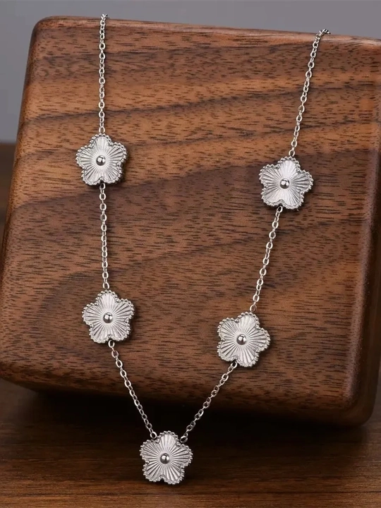 Аксессуар женский: набор Klever в стиле Van Cleef цепочка, браслет, серьги