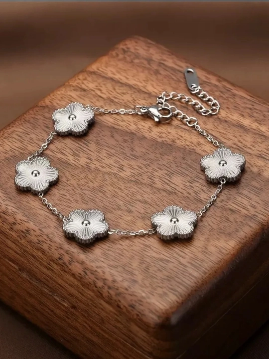 Аксессуар женский: набор Klever в стиле Van Cleef цепочка, браслет, серьги