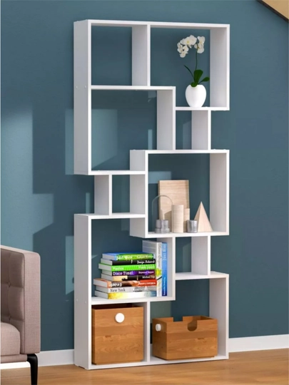Стеллаж напольный для книг и игрушек 175x74x22 — TRENDYT-STELAJPRO4-БЕЛЫЙ
