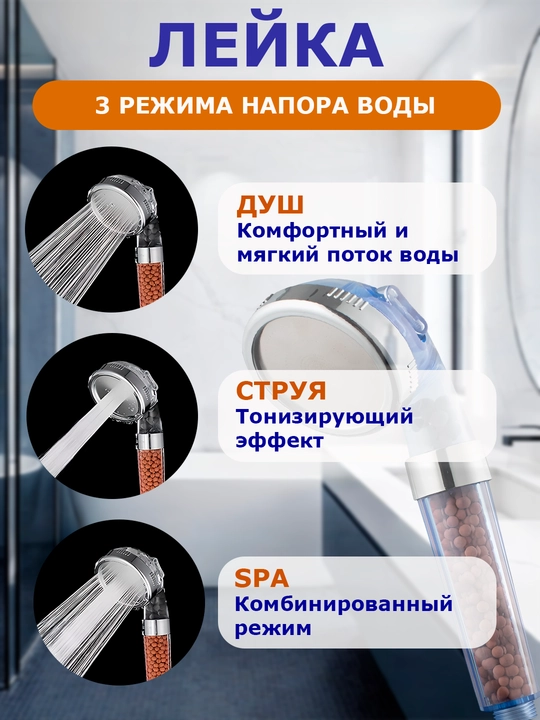 Лейка для душа с фильтром, лейка с универсальной насадкой, душевая лейка с фильтром