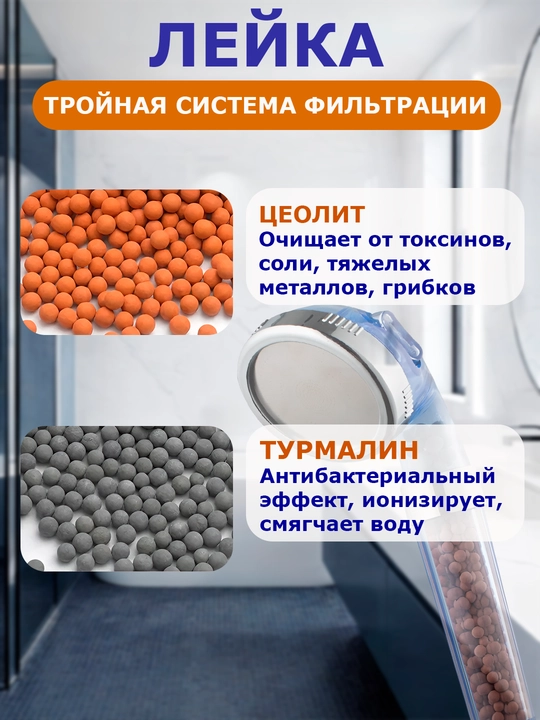 Лейка для душа с фильтром, лейка с универсальной насадкой, душевая лейка с фильтром