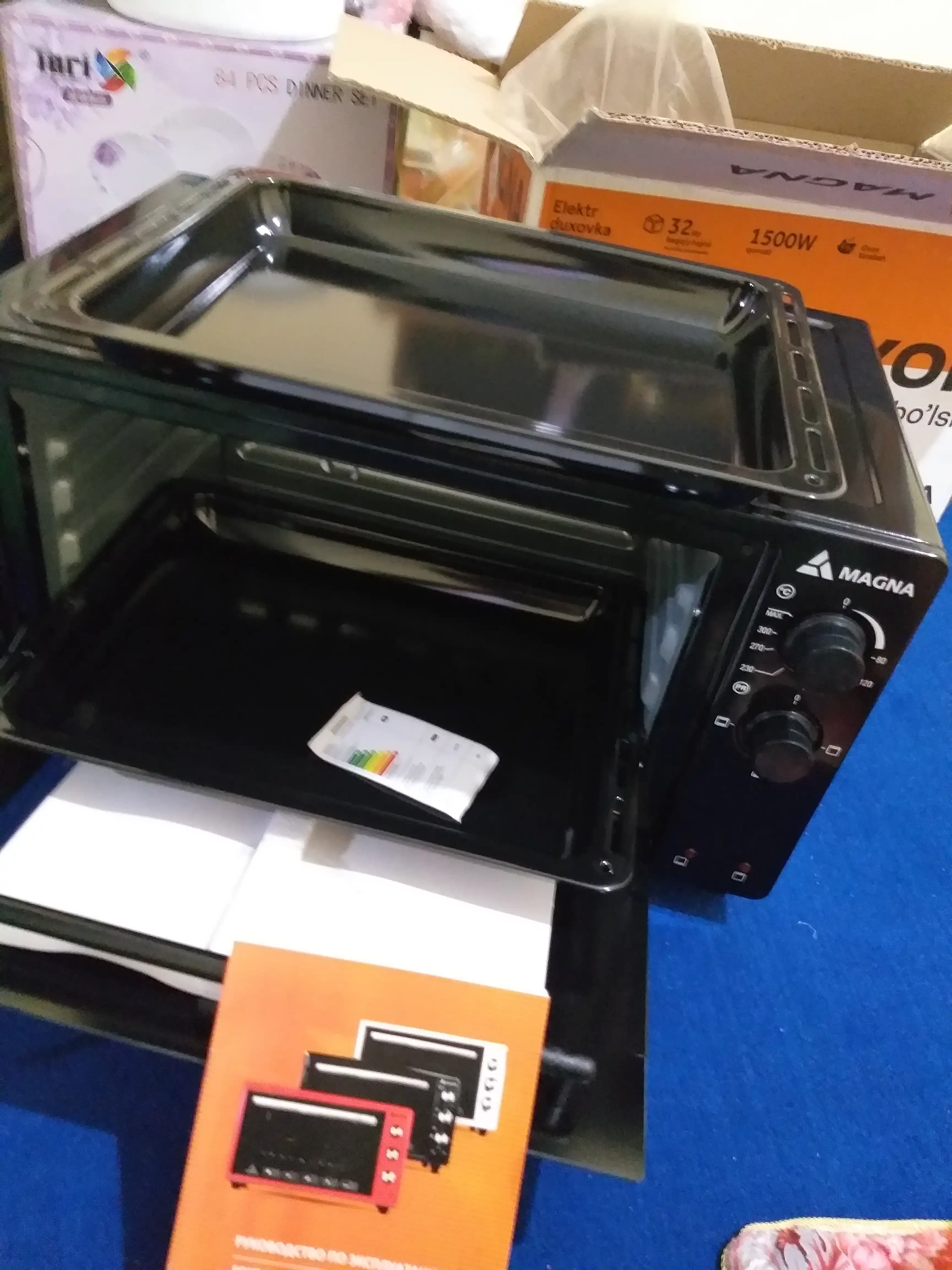 Мини печь Magna MF3215B-03BL/1, объем 32 л, мощность 1500 Вт