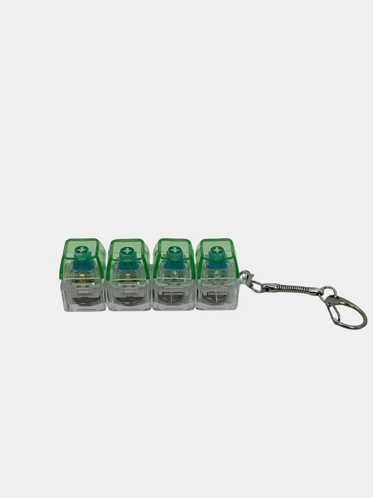 Антистресс клавиши, мини keyboard switch брелок, 4 кнопки, click toy