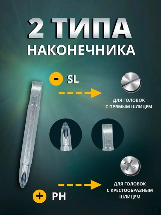 Har xil turdagi otvyortkalar professional va maishiy, otvertka