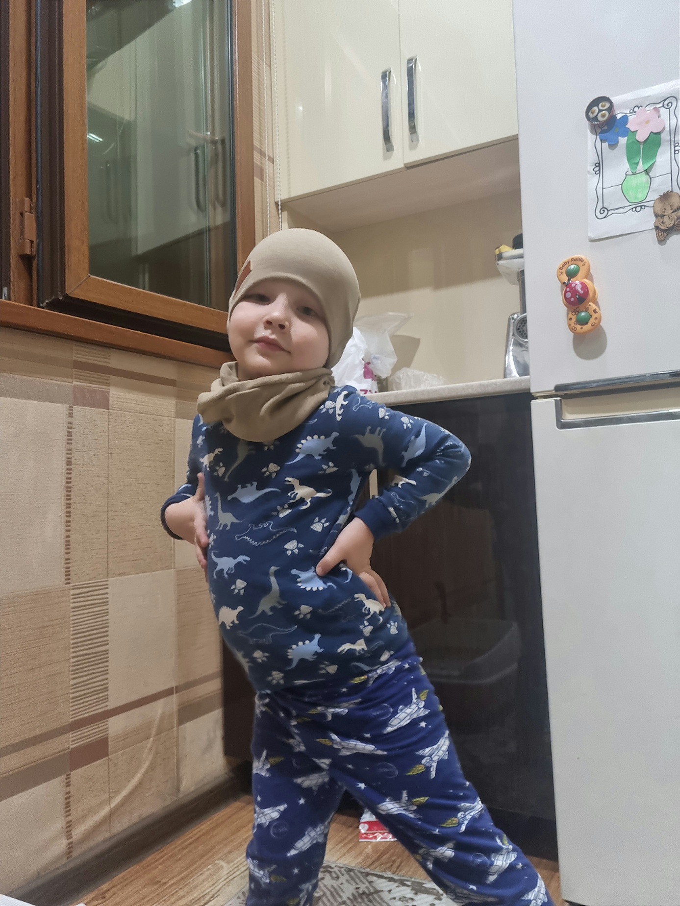 Комплект детский для мальчика и девочки, шапка и снуд, мягкий кашемир, ветрозащитный