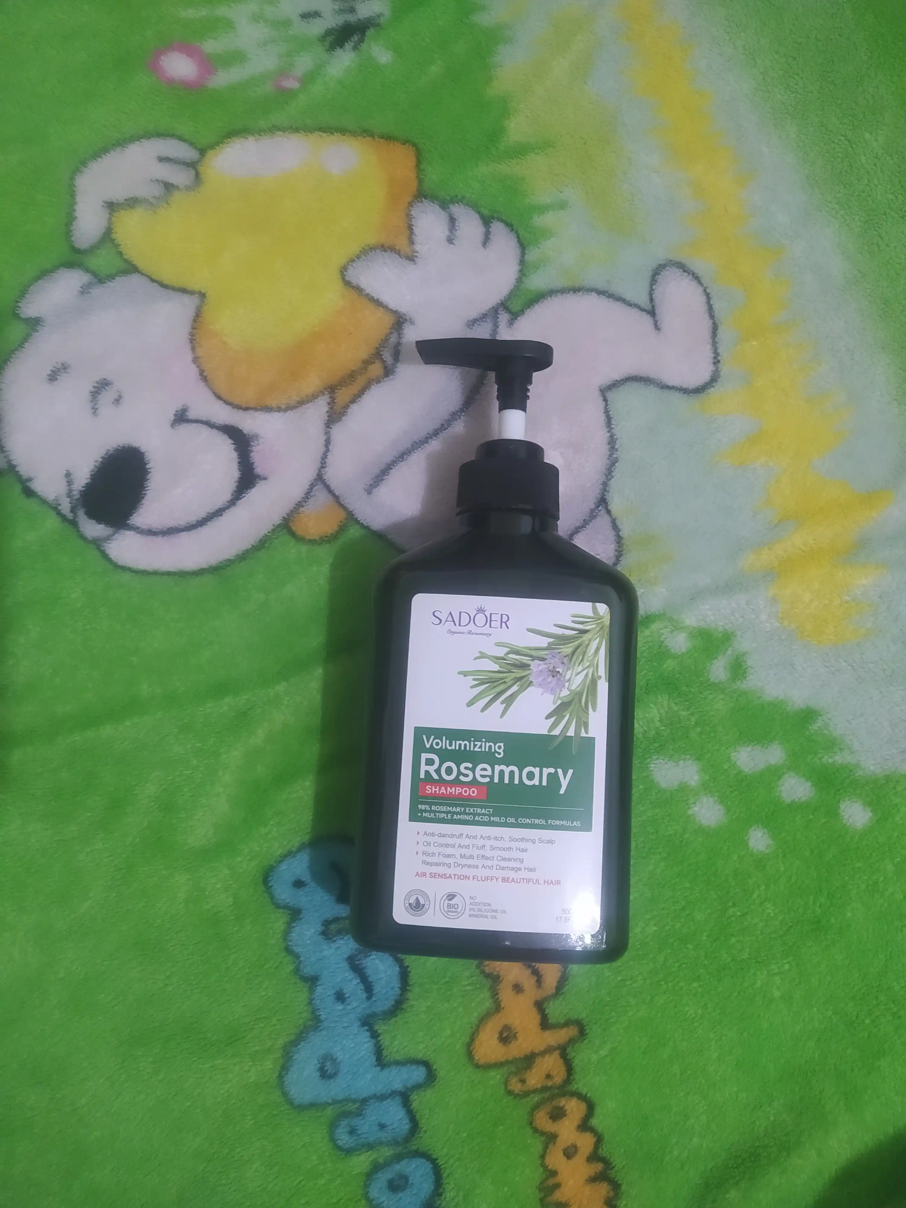 Soch o'stiradigan va mustahkamlaydigan rozmarinli shampun, 500 ml