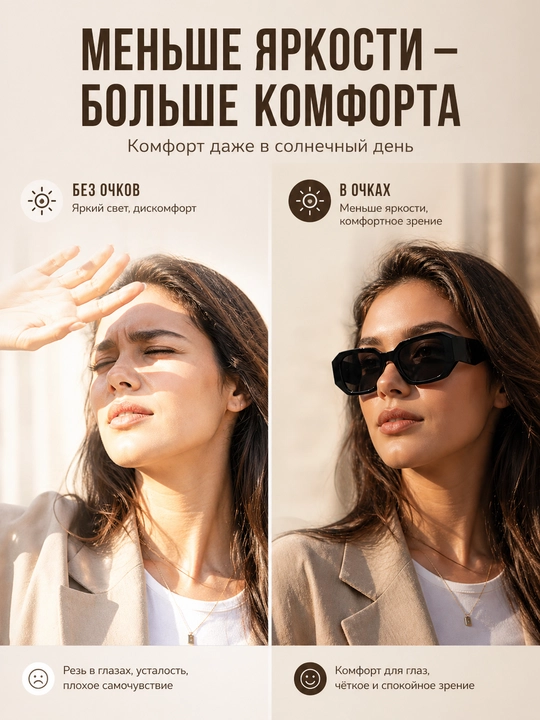 Ayollar uchun quyoshdan himoya ko‘zoynak, zamonaviy kvadrat ko‘zoynak, moda ko‘zoynak
