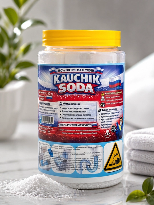 KROT antizasor, quvurlar uchun tozalovchi vosita, kaustik soda 99%