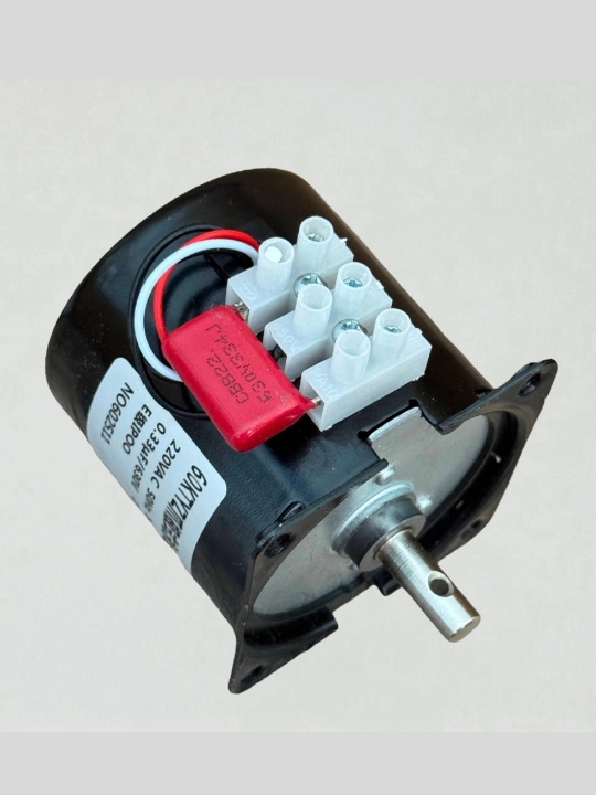 Sinxron elektr motor 220V 14W 50Hz, past tezlikli 2.5 ob/min, inkubator uchun ham mos