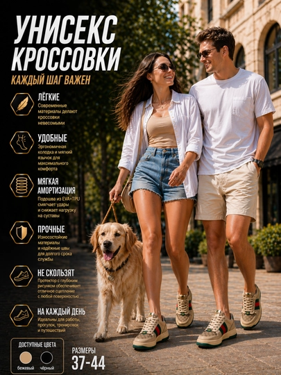 Kuz va qishgi unisekss krossovkalar, qulay, Guchchi uslubida