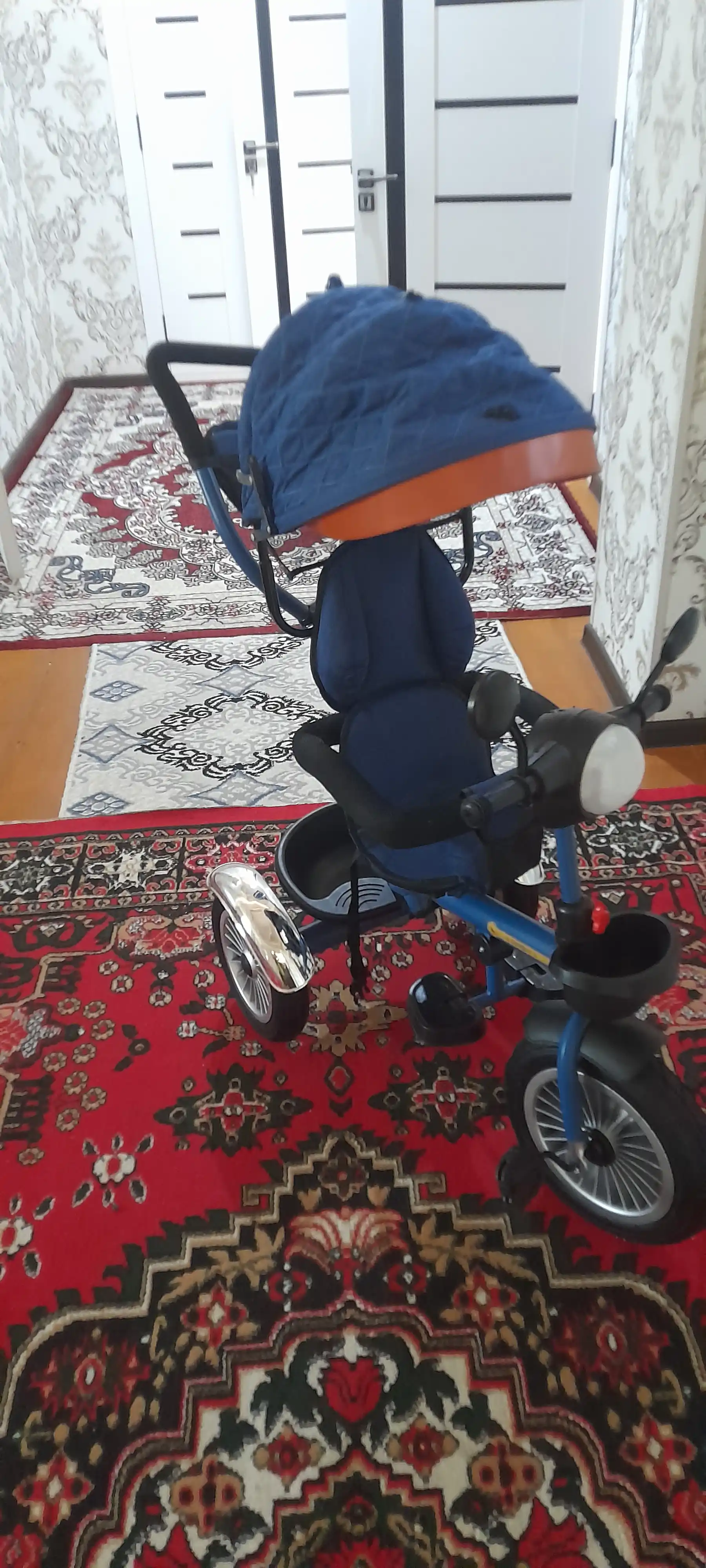 Bolalar velosiped-kolyaska 360°, 1-6 yosh, musiqa va yorug‘lik, 50 kg gacha