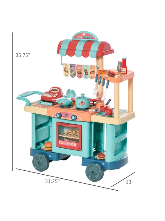 Детский игровой кухонный набор (Fast Food Playset с кассой)
