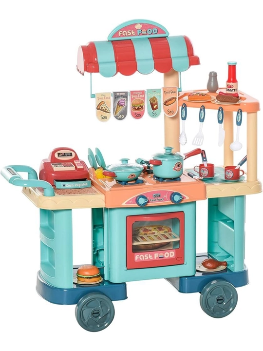 Детский игровой кухонный набор (Fast Food Playset с кассой)