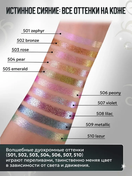 Тени для век Show Glow, 1,2 гр, Belor Design