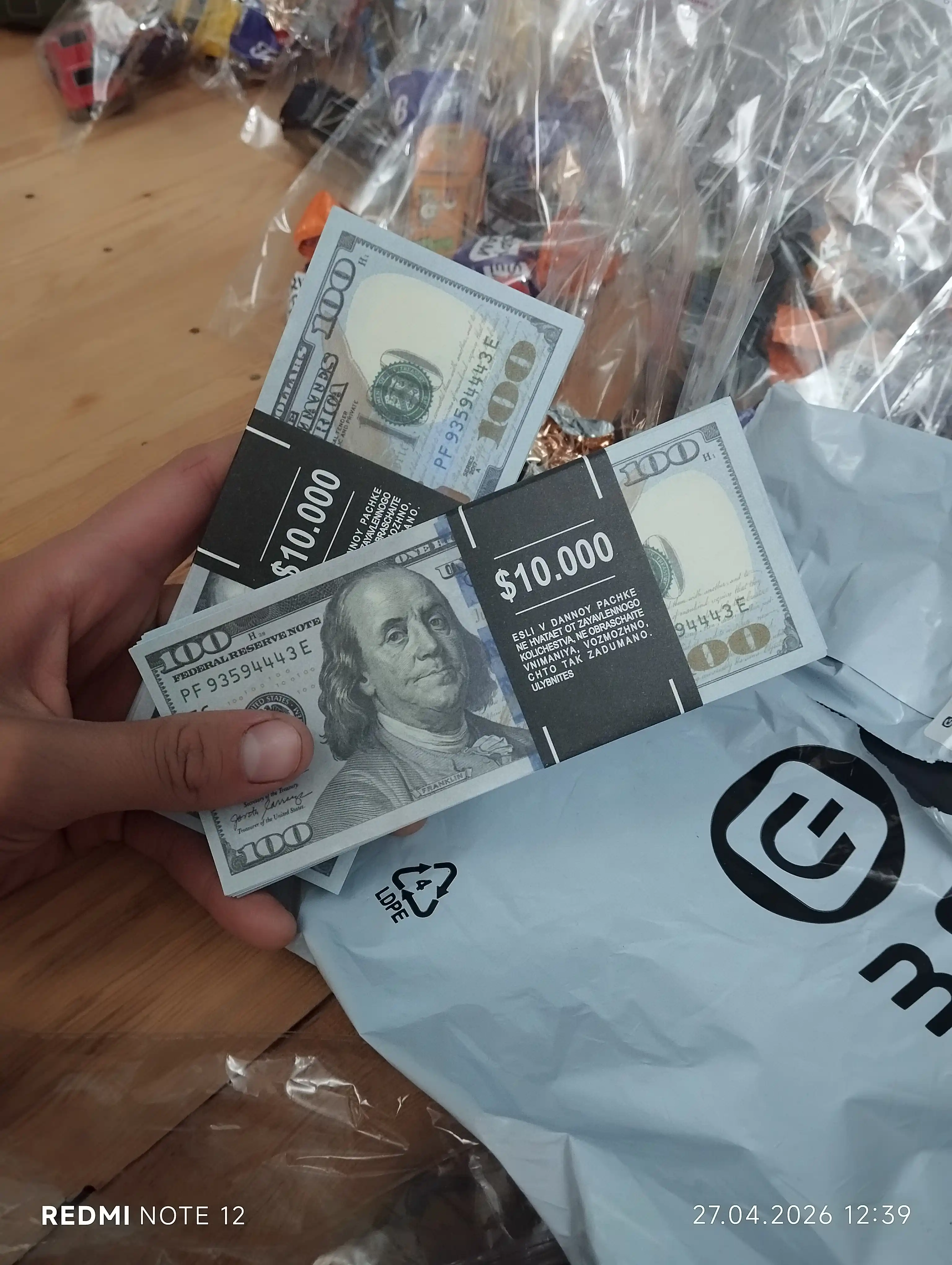 Доллар сувенир, сувенирные деньги для украшения, купюра, 100 USD, 50 USD