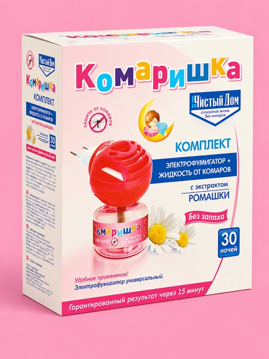 Набор от комаров «Комаришка» для детей (фумигатор + жидкость), жидкость