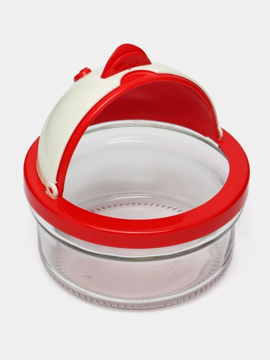 Shakar kosasi 420 ml "Smile", qoshiq bilan, rangli mix HP
