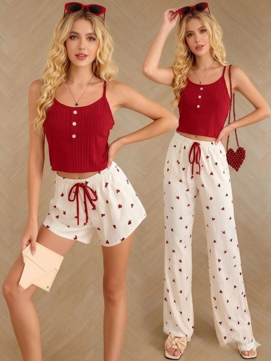 Ayollar pijamasi troyka, pijama ayollar uchun, tungi kiyimlar