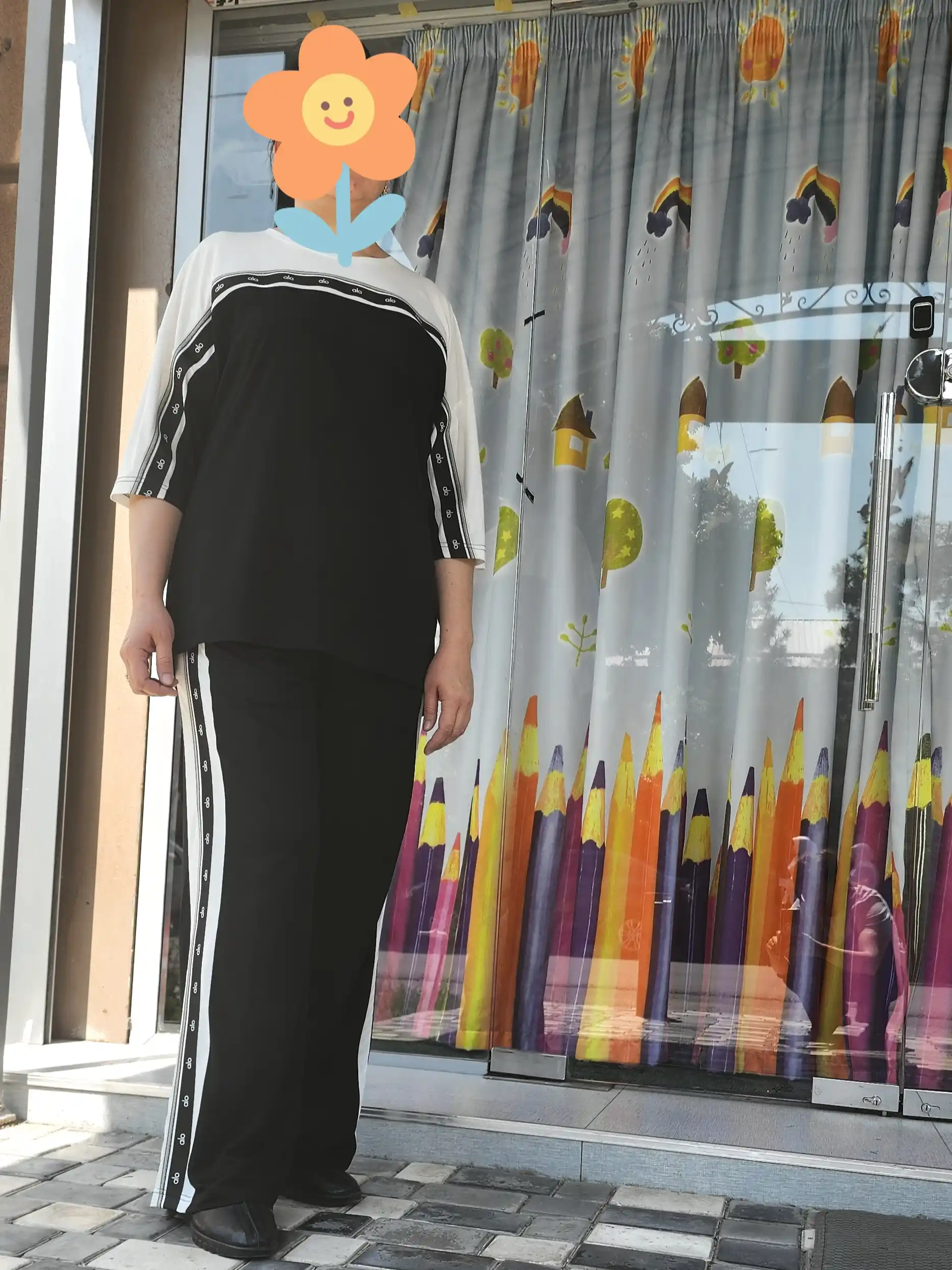 Ayollar kostyumi dvoyka, oversize, tunika va keng palazzo shim, yumshoq viskoza, MONIKA