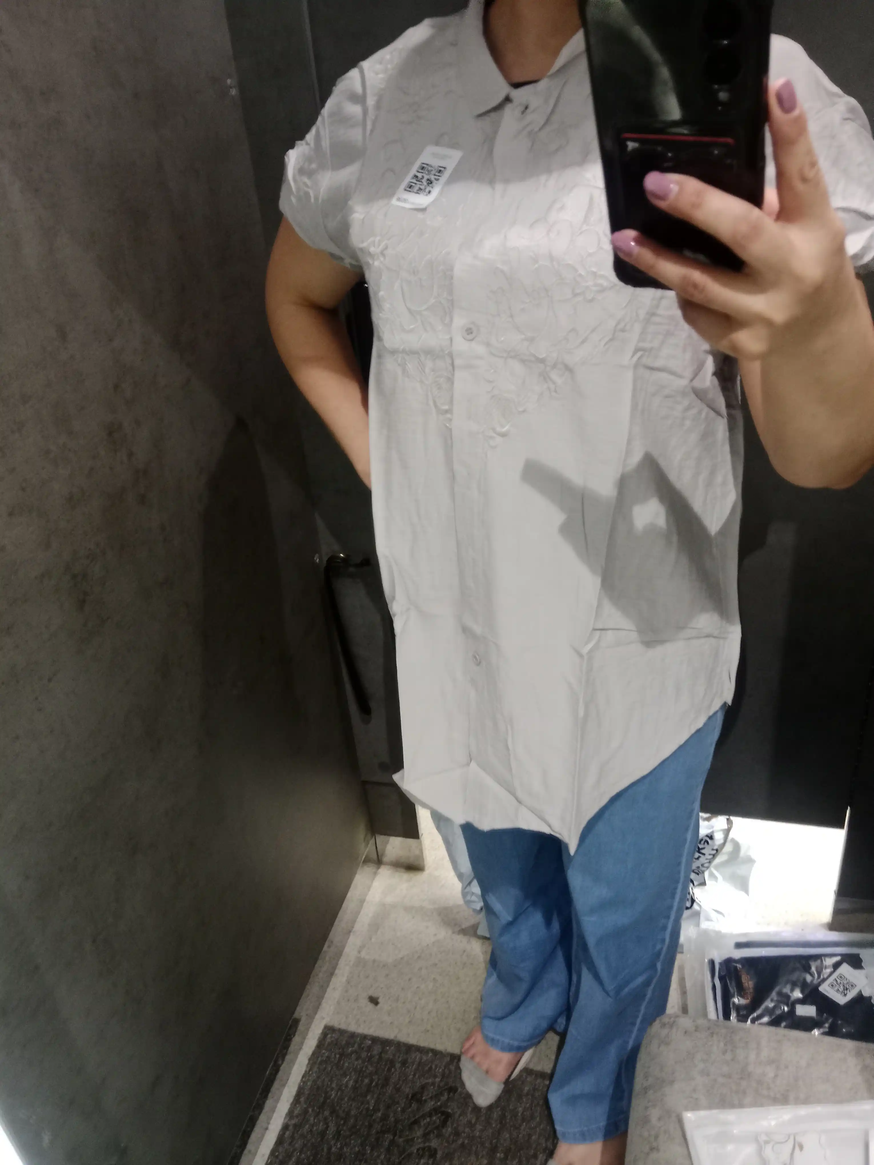 Ayollar rubashkasi tunika XL–4XL. Yozgi paxta va lyon bluzka kashtali erkin fason, sorochka