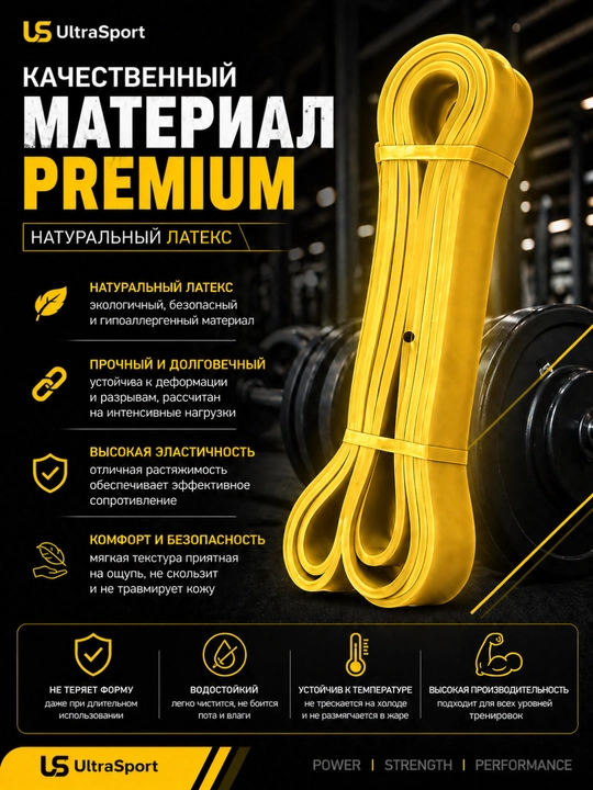 Резинкa, фитнес резинка эспандер, Power Band для силы, растяжки, эффективных тренировок
