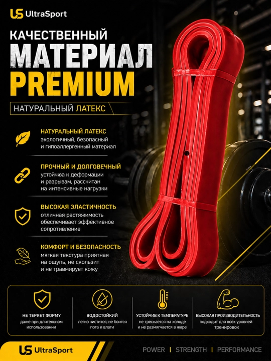 Резинкa, фитнес резинка эспандер, Power Band для силы, растяжки, эффективных тренировок